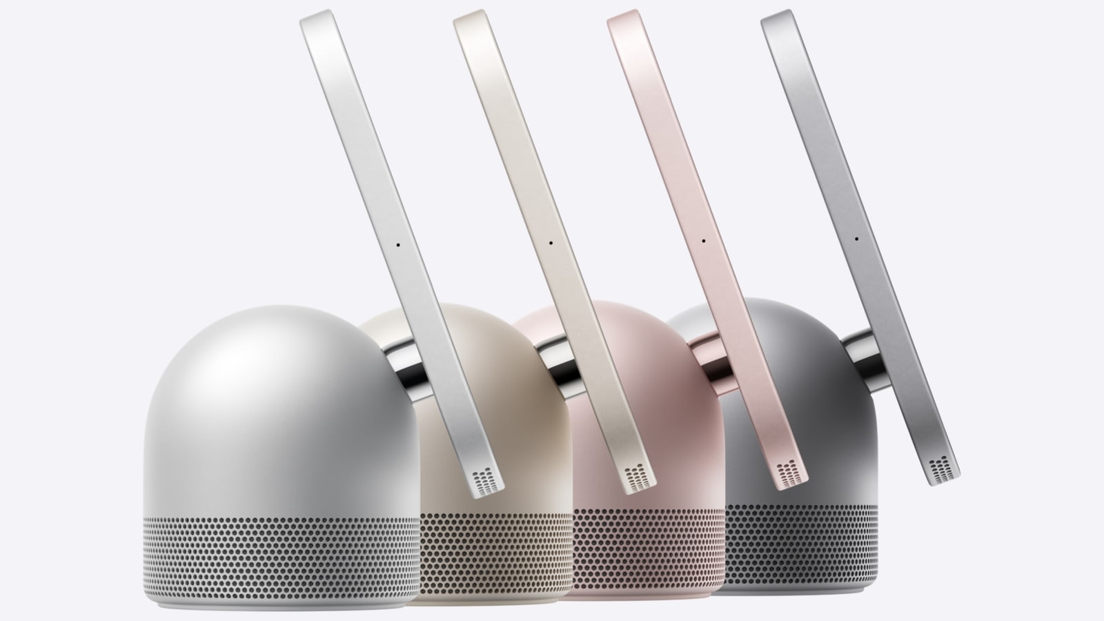 Apple HomeView displays in silver, starlight, rose pink, and space gray.